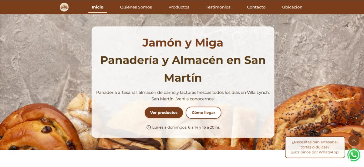 Jamón y Miga - Panadería de barrio